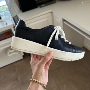 Clark’s Leather Sneakers (Black & White)